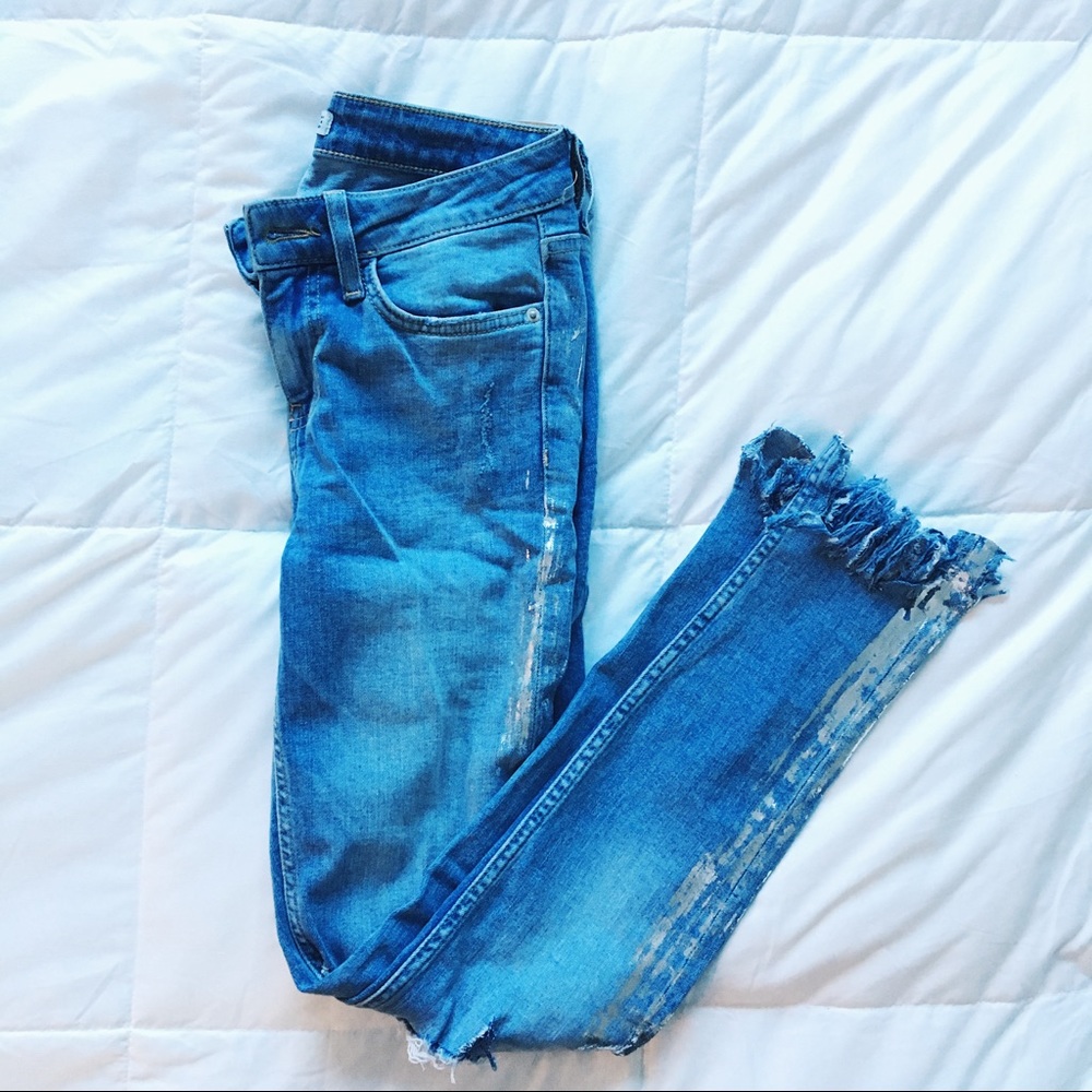 Zara Metallic Jeans